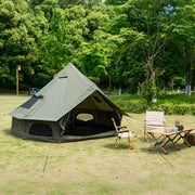 Oxford Bell Tent 13.1FT with Stove Jack for Family Camping