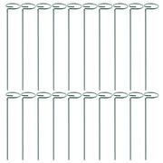 10Pcs 10in Plant Support Stakes Garden Flower Single Stem Support Stake Iron Plant Cage Support Ring For Tomatoes Orchid Lily Peony Rose Flower Amaryl