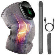 3-In-1 Heated Knee Massager Shoulder Heating Pads Elbow Brace withÊ3 Level Vibration and Heating Modes for Pain Stress Relief