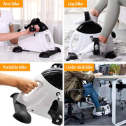 Under Desk Pedal Exerciser with LCD Screen and Adjustable Resistance