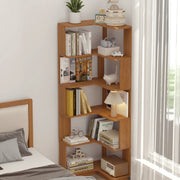 6-Tier L-Shaped Corner Bookshelf with Anti-Tip Safety Kit