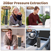 Portable Espresso Machine with Self-Heating & 7500mAh Battery