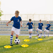Speed Agility Training Equipment Set For Pro Beginner Including Cones Parachute Stakes Hurdles 19.68FT Ladder with Carrying Bag Soccer Football Basket
