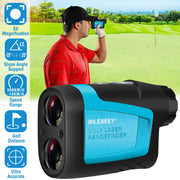 MiLESEEY Professional Precision Laser Golf Rangefinder 600m/656Yard 6X Magnification Distance Angle Speed Measurement For Golf Hunting
