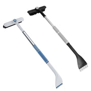 2 In 1 Ice Scraper Extendable Car Snow Brush Telescopic Snow Removal Tool Automobile Snow Shovel Frost Removal with 360¡ Pivoting Brush Head Sponge Gr