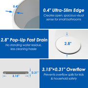 51" Oval Freestanding Soaking Tub - Matte White Resin Stone