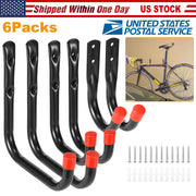 Garage Storage Hooks 22lbs Load Bike Bicycle Hooks 6Packs