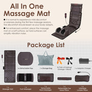 Full Body Massage Mat with Heat and Shiatsu Neck & Foot Massagers