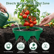 Adjustable Plant Grow Rings 10in with Hand Shovel - 12 Pack