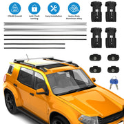Car Roof Rack Cross Bars Aluminum Cargo Carrier Rooftop Crossbars Luggage Roof Rack Bar with 176lbs Max Load Fits Most Vehicles with Existing Raised S