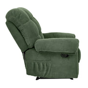 Overstuffed Recliner Chair with Adjustable Backrest & Footrest