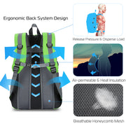 36L Waterproof Hiking Backpack with Ergonomic Design