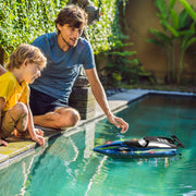 RC Boat With Colorful LED Light 10KM/H 40Mins 2.4Ghz Remote Control Racing Boat Toys With 2 Batteries Low Battery Alarm Overreach Warning For Pools La