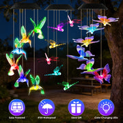 Solar Wind Chimes 3-Pack with Color Changing LED Lights