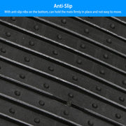 4Pcs Automotive Floor Mats Front and Rear PVC Rubber Floor Mats Heavy Duty Drive Vehicle Car Mats with Trimmable Design Fit Most Cars SUVs Trucks