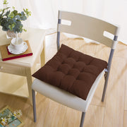 4Pcs Chair Cushion Pads Pillow 17.72x17.72x2.37in Soft Tie On Square Sitting Mats For Home Office Car Sitting Travel