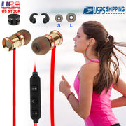 Sport Headsets Wireless V4.1 In-Ear Stereo Headphones Sweat-proof Running Earphones w/Mic Hands-free