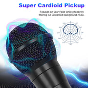 Handheld Wired Dynamic Microphone | Vocal Mic with Switch & 13ft Cable