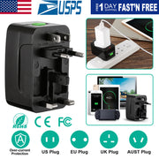 Universal Travel Adapter AC Power Plug Adapter US UK EU AUST Worldwide Socket For Phones Tablet Cameras