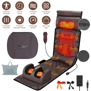 Full Body Massage Mat with Heat and Shiatsu Neck & Foot Massagers