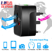 Universal Travel Adapter AC Power Plug Adapter US UK EU AUST Worldwide Socket For Phones Tablet Cameras