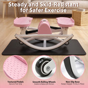 Compact Swing Stepper with Resistance Bands & LCD Monitor
