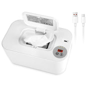 Baby Wipe Warmer With 3 Temperature Settings Type-C Powered Baby Wet Wipes Dispenser With Night Light Large Capacity Diaper Wipe Warmer For Baby