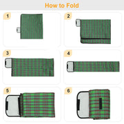 Waterproof Picnic Blanket 60"x78", Foldable Camping Rug with Carry Strap for Hiking & Outdoor Travel
