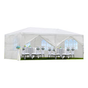 30′L × 10′W × 8.2′H Outdoor Waterproof Canopy Gazebo Patio Party Tent with 3 Window Sidewalls, 2 Zipper Walls for Weddin