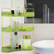 Bathroom Countertop Organizer 3 Tier Corner Makeup Storage Shelf Vanity Cosmetic Perfume Tray Clear Corner Rack for Bedroom Bathroom Kitchen