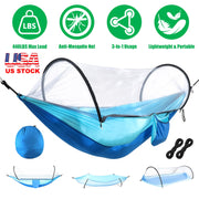 Camping Hammock with Mosquito Net 3-in-1 Portable 440lbs