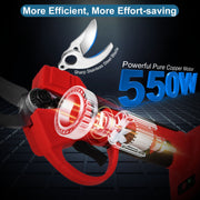 Cordless Electric Pruning Shears 21V with 2 Batteries