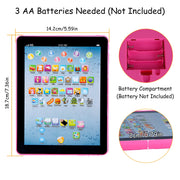 Baby Learning Tablet Educational Mini Pads Toys Touch Learn Toddler Tablet For ABC Numbers Words Gift For Boys Girls Aged 1-6 Year Old Kids