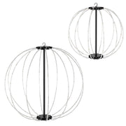 RGB LED Christmas Sphere Lights 2-Pack with Remote Control