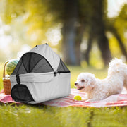 Foldable Pet Stroller with Removable Carrier for Dogs & Cats