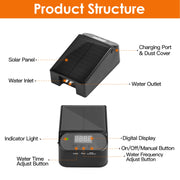 Solar Drip Irrigation System for 15 Plants with Timer