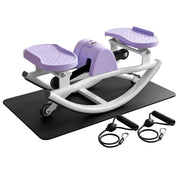 Compact Swing Stepper with Resistance Bands & LCD Monitor