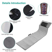 Full Body Massage Mat with Heat and Neck Pillow