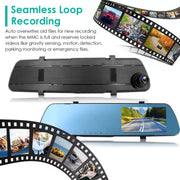 1080P Car DVR 4.3in Camera Dash Cam Camcorder Camera Recorder with 140¡ Angle Loop Recording Motion Detection Picture-in-Picture Display G-sensor