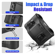 Wearable Waist Fan with 16000mAh Power Bank & Dual Turbines