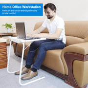 Foldable Tray Table Portable Sofa TV Tray 6 Heights 3 Angles Laptop Desk Adjustable Eating Dinner Coffee for Bed Dorm Home