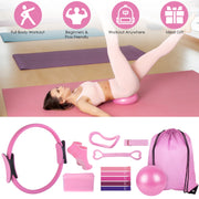Pilates Ring Essentials Kit - 14-Piece Home Workout Set