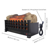 Electric Fireplace Insert 20 Inch with 3D Flame & Remote