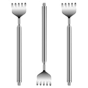 3pcs 20" Telescopic Back Scratcher Stainless Steel Extendable Bear Eagle Claw Massager