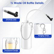 3L Manual Brake Bleeder Kit – Vacuum Pump with 1L Waste Bottle & 4 Adapters