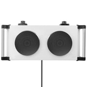 2000W Electric Dual Burner Portable Coil Heating Hot Plate Stove Countertop RV Hotplate with 5 Temperature Adjustments Portable Handles