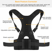 Posture Corrector Back Brace with Magnetic Lumbar Support