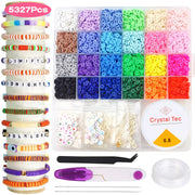 Clay Beads Bracelet Making Kit with 5327 Pieces