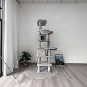 68-Inch Multi-Level Cat Tree with Hammocks & Scratching Posts