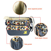 5PCS Baby Nappy Diaper Bags Set Mummy Diaper Shoulder Bags w/ Nappy Changing Pad Insulated Pockets Travel Tote Bags For Mom Dad